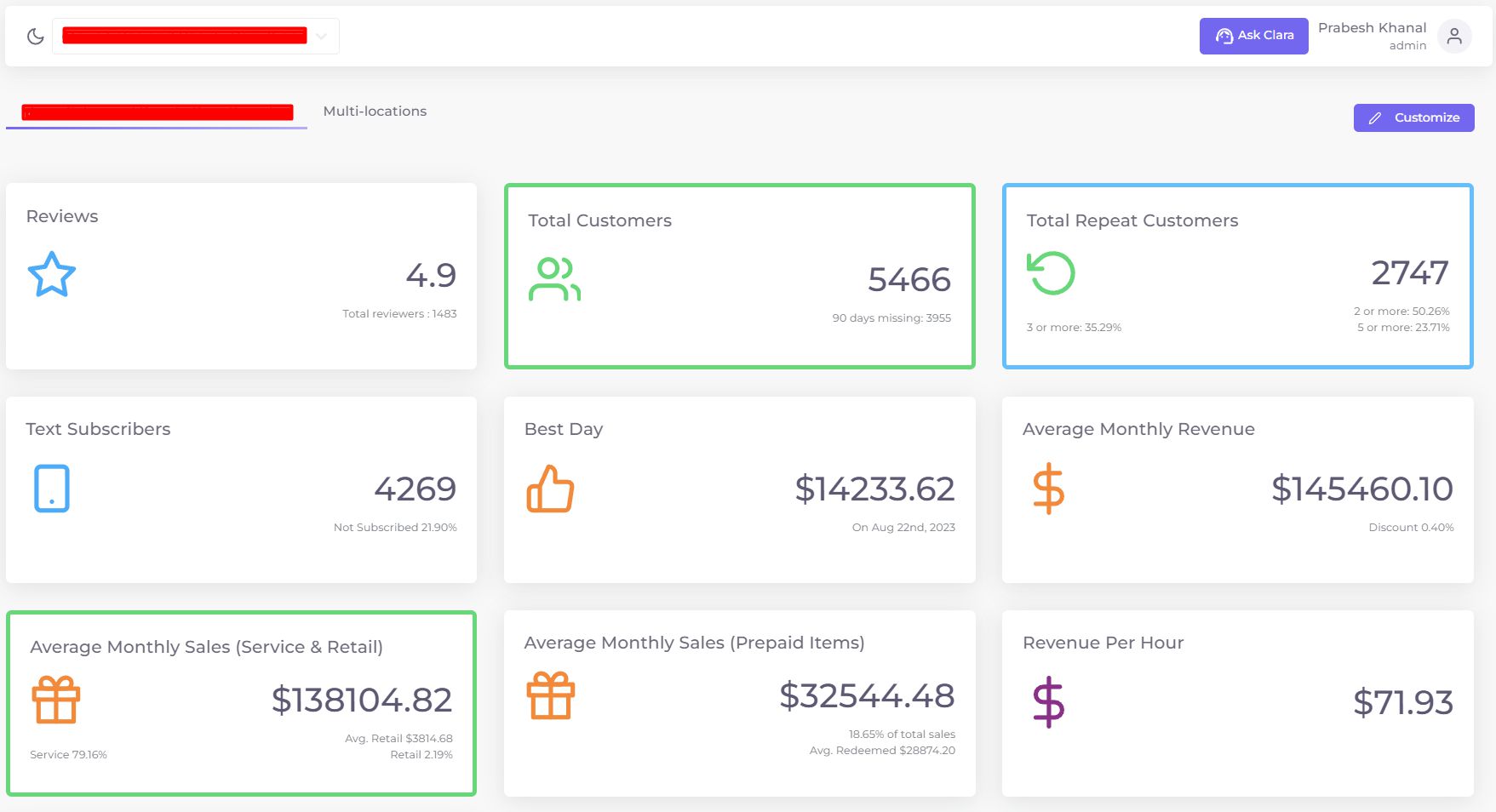 Client Dashboard 2