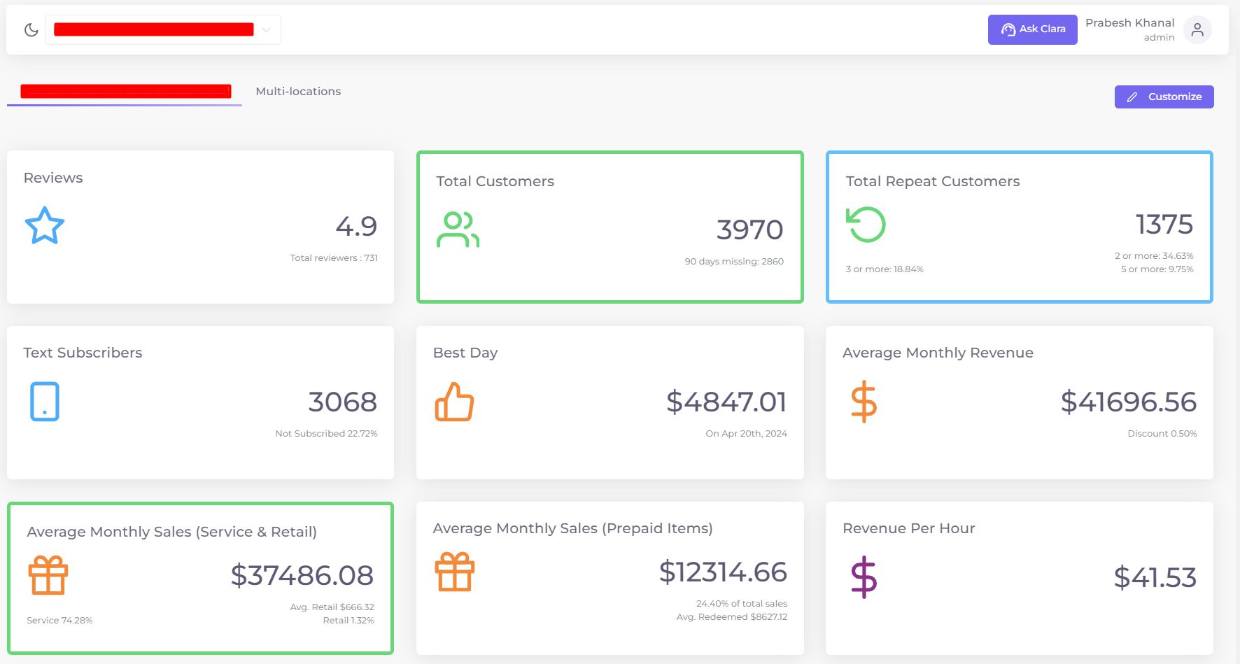 Client Dashboard 2