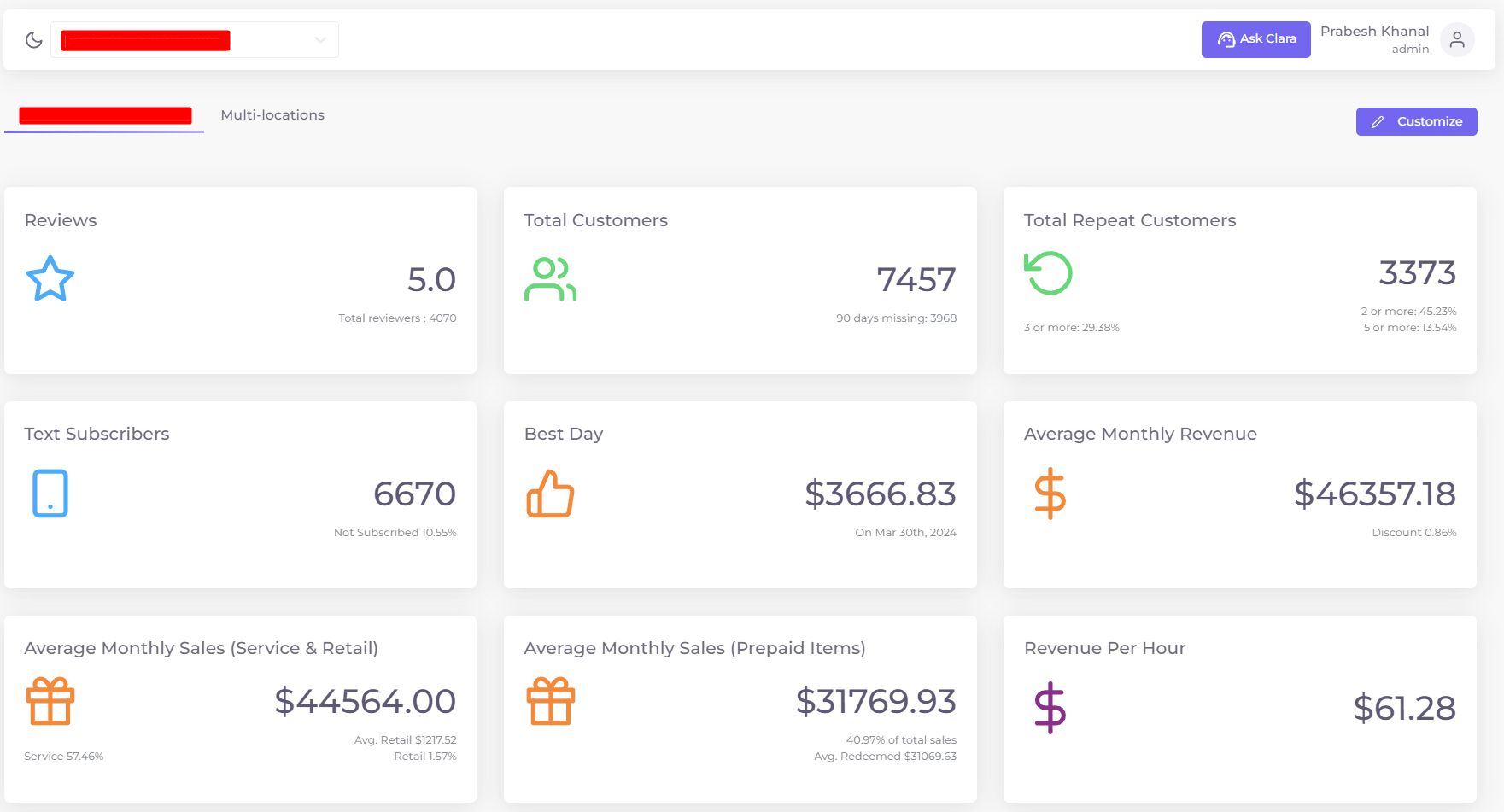 Client Dashboard 2