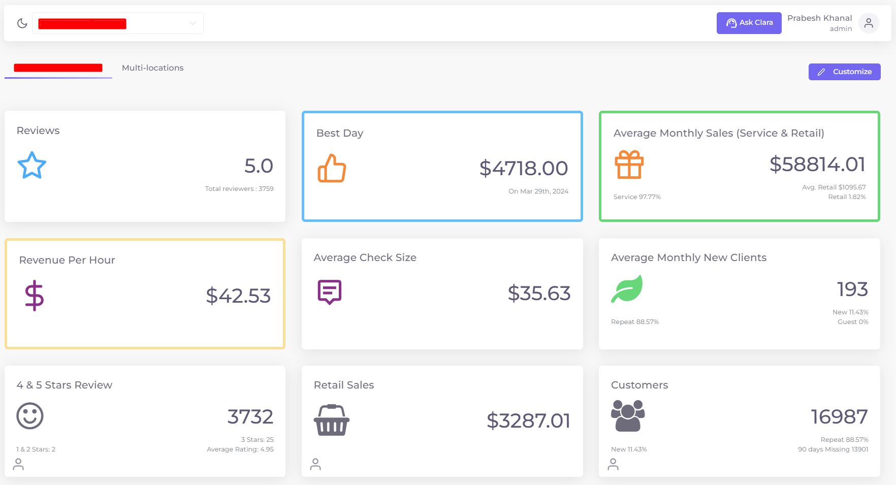 Client Dashboard 1