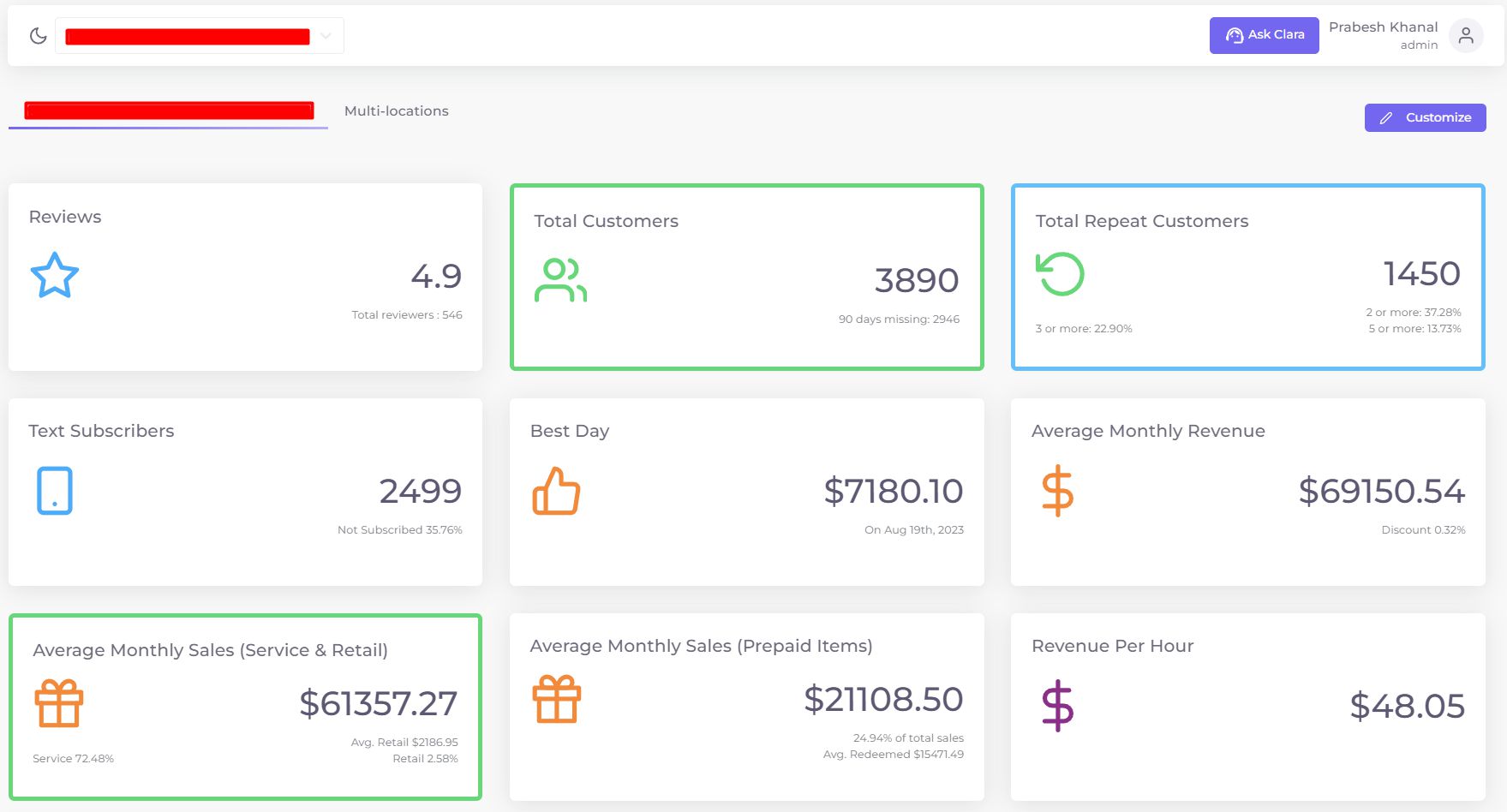 Client Dashboard 2