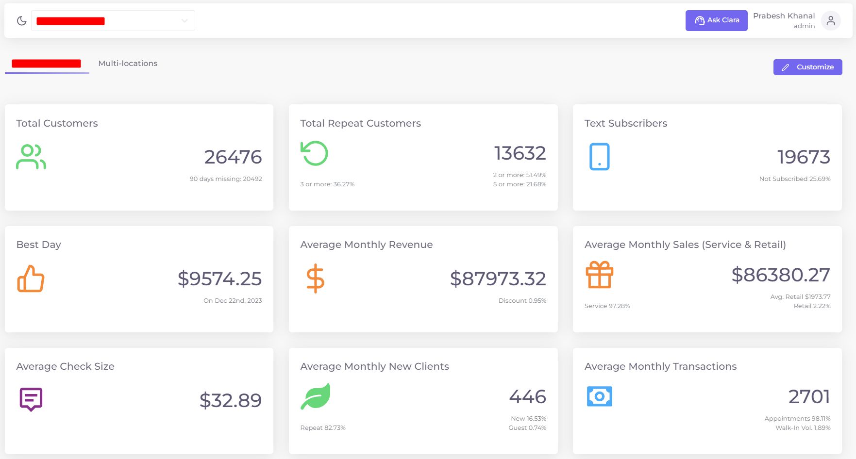 Client Dashboard 2