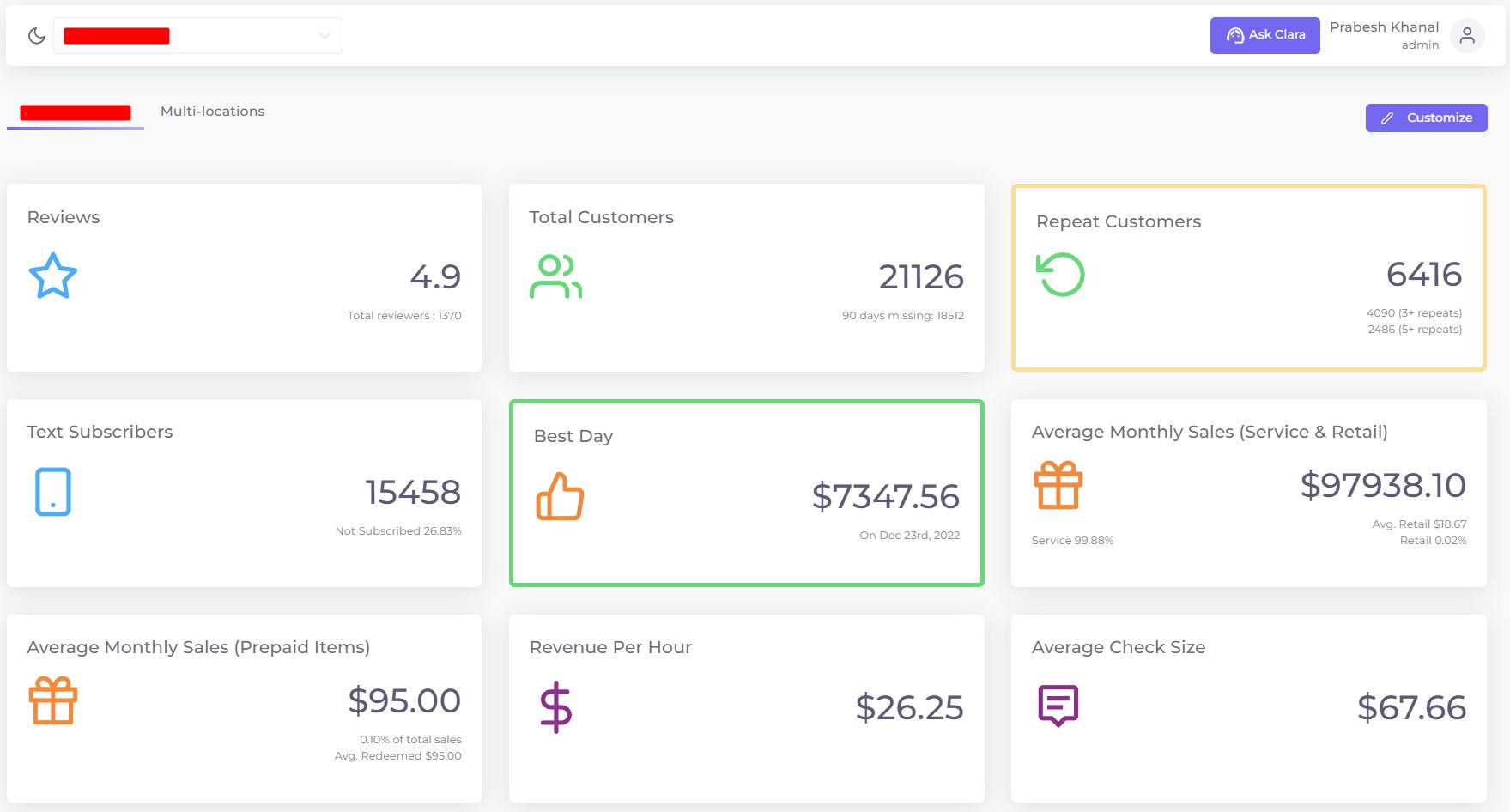 Client Dashboard 2